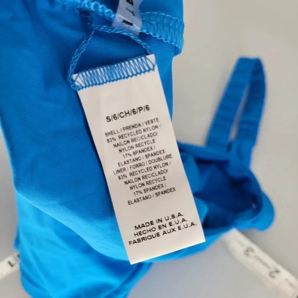 vitamin A blue one peice swimsuit small small - Picture 9 of 9